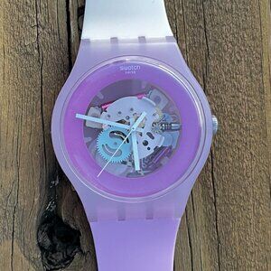 Swatch Pink and Cream Transparent Watch - NEW